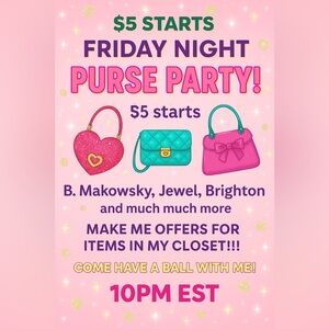 Heart-Shaped Pink Party Purse